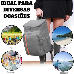 Pague 1 Leve 2 - Mochila Tèrmica Impermeável Portátil Frostline + Brinde Cerveja Heineken