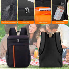 Pague 1 Leve 2 - Mochila Tèrmica Impermeável Portátil Frostline + Brinde Cerveja Heineken