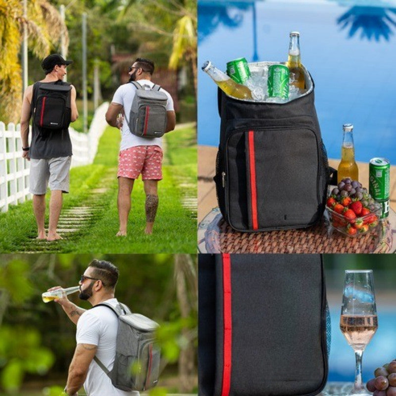 Pague 1 Leve 2 - Mochila Tèrmica Impermeável Portátil Frostline + Brinde Cerveja Heineken